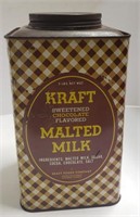 Kraft Chocolate Malted Milk Tin, 9 1/4"T