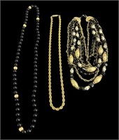 Black & Gold Fashion Necklaces
