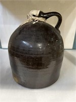 Brown stoneware crock  jug