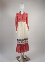 Vintage 1960s Maxi Dress