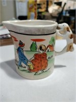 1930s Jack and Jill with dog handle mug made in