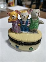 Three little kittens lost their mittens ceramic