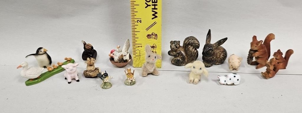 Lot of Miniature Animals-All for one money!