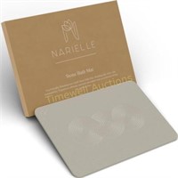 NARIELLE Bath Mat (25.6 x 17.7) Pastel Grey