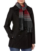 London Fog Women's Double Breasted Peacoat with