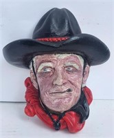 Cowboy Plaster Wall Hanging