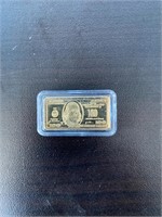 5 Gram Gold Clad Bullion Bar