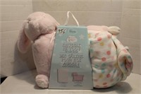 New Snuggle comfy blanket and plush bunny