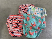 4 Reusable Swim Diapers 18-24M