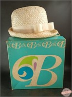 Ladies Straw Church Hat in Original Box