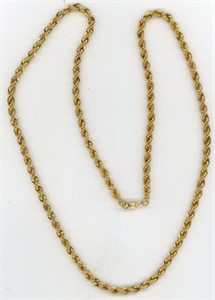 Goldtone Necklace New 28”