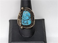 .925 Sterling Silver Turquoise Ring