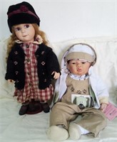 D - LOT OF 2 COLLECTIBLE DOLLS (G82)