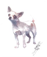Artist John Krewal signed dog print