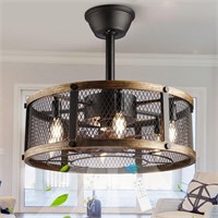$119  SHLUCE Farmhouse Fandelier Ceiling Fan with