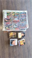 Lot of race cars trading cards