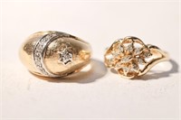 14KT GOLD FASHION RINGS