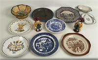 Group w/ English Plates, French Plates, Etc