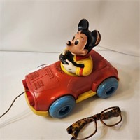 Vintage Mickey Mouse Pull Car