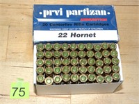 22 Hornet PRVI-Partizan Rnds 50ct