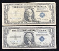 1935 C & 1935 G $1 Silver Certificates