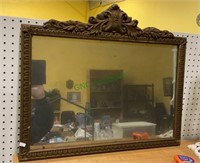 Antique mirror - gilded wooden frame mirror,