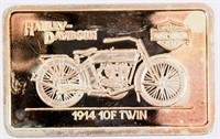 Coin Harley-Davidson 1.385 Troy Oz. Silver Bar