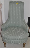 GREEN FRENCH BARROW BACK CHAIR