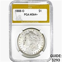 1888-O Morgan Silver Dollar PGA MS64+