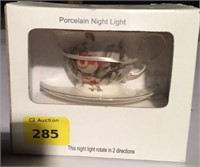 Porcelain teacup nightlight