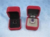 Two Costume Jewelry Rings