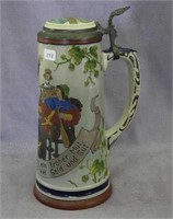 German 9 1/2" beer stein