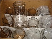 Kerr wide-mouth canning jars (12)
