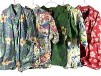 5 Mens XXL Hawaiian Shirts, Button Ups