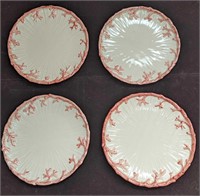 4 Vintage Retired Fitz & Floyd Oceana Salad Plates