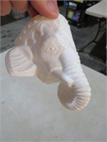 MILK GLASS ELEPHANT WALL POCKET