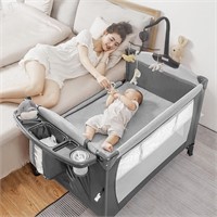5-in-1 Pack and Play Portable Bassinet for Baby