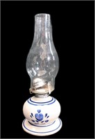 Pottery Oil Lamp 13"T