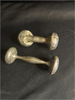 Two Victorian sterling children rattles
