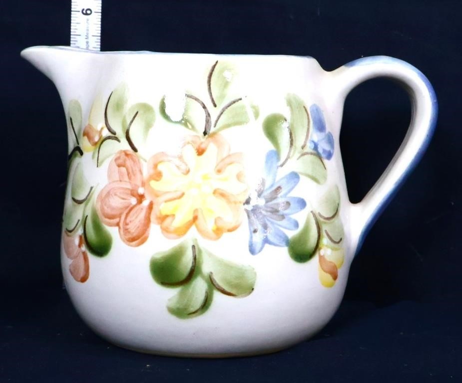 5in Louisville Stoneware floral pitcher
