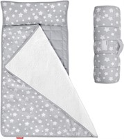 Toddler Nap Mat with Removable Pillow and Fleece M