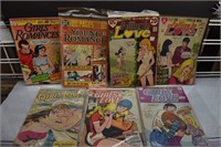 7 Vintage Romance Comics Girls' Love, etc.