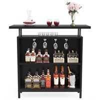 Tribesigns Home Bar Unit 3 Tier Liquor Bar Table