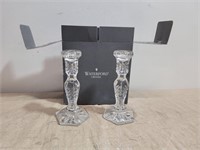Pair of WaterFord Crystal Candle Holders