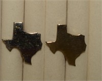 Coro Screwback State of Texas Earrings