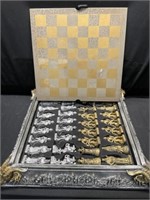 Mideavial knight themed chess set