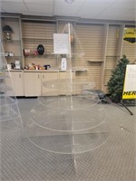 Christmas tree plexi glass display 6h 60 round