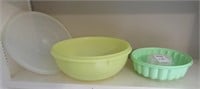 Tupperware Jello Mold and Large Bowl
