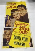 (AL) Vintage Movie Poster, Jimmy Steps Out,