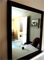 Heavy Framed Beveled Glass Mirror